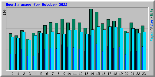 Hourly usage for October 2022
