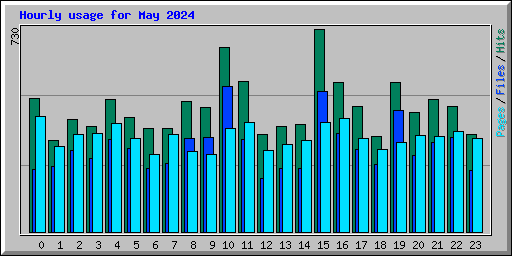 Hourly usage for May 2024