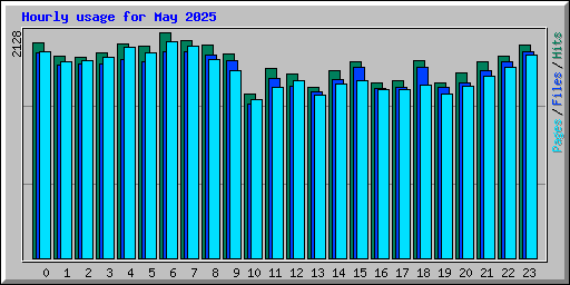 Hourly usage for May 2025